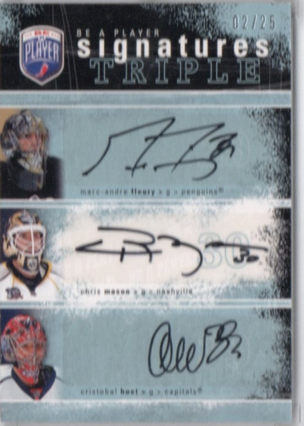 Marc-André Fleury, Chris Mason, Cristobal Huet