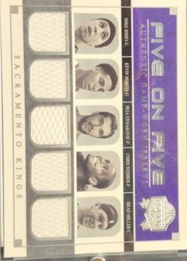 Mike Bibby, Kevin Martin, Peja Stojakovic, Chris Webber, Brad Miller
