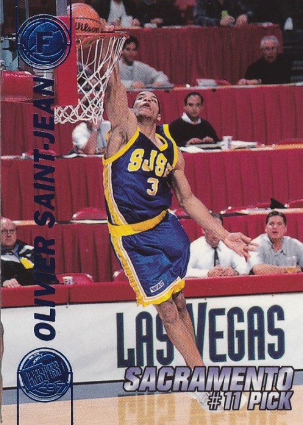 1997 Press Pass Double Threat Blue #11 Olivier Saint-Jean